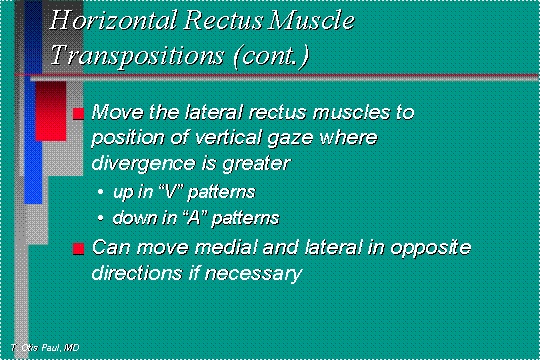 horizontal muscle transposition