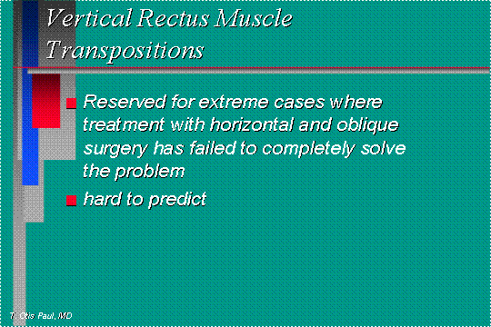 Verical rectus transposition 
