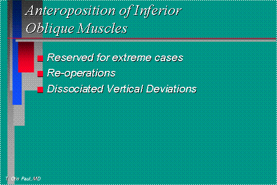 Anterior Transposition reseved for DVD