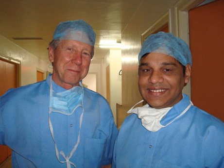 Dr. T.Otis Paul and Dr Sudhir Singh at Global Hospital ,Aburoad
